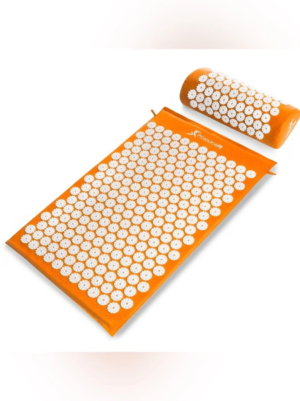 Orange Acupressure Mat & Pillow Set for Back/neck pain relief muscle relaxation
